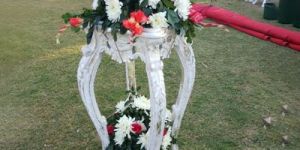 Wooden Flower Vase Stand