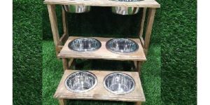 Wood Dog Feeders
