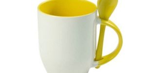 Ceramic Mug with Spoon