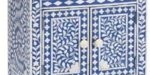 Bone Inlay Bedside Table