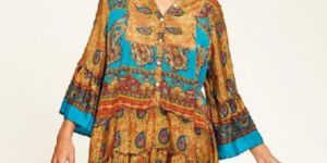 Printed Kaftan Dress