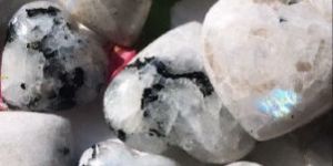 Rainbow Moonstone Heart