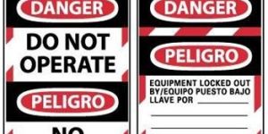 Bilingual Lockout Tag