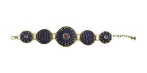 Handmade Brass Stone Work Bracelet