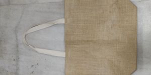 NATURAL JUTE BAG WITH COTTON HANDLE
