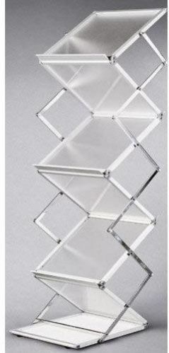 Acrylic Zig Zag Magazine Stand