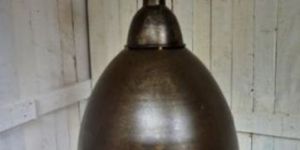 Clear Metal Finish Conical Pendant Lamp