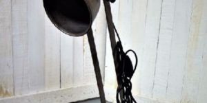 Clear Metal Finish Desk Lamp