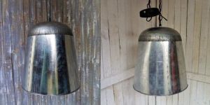 Conical Clear Hanging Lamp