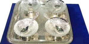 9 Piece Silver Plated Bowl Set