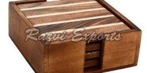 Wooden Coaster Set