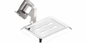 Stainlees Steel Square Single Soap Dish