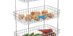 3 Layer Stainless Steel Fruit Vegetable Basket
