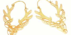 Brass Hoop Earrings
