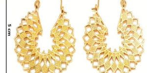 Hp278 Brass Hoop Earrings