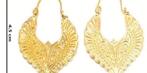 Hp280 Brass Hoop Earrings