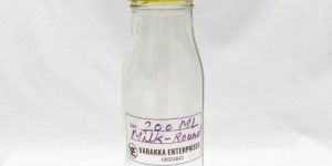 200ml Round Glass Milk Bottle