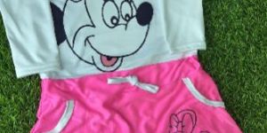 Girls Mickey Mouse Print Dress