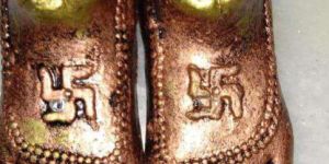 Handmade Maa Laxmi Charan Paduka Decorative Diya