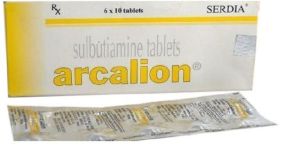 Brand Arcalion (Sulbutiamine) 200mg Tablets