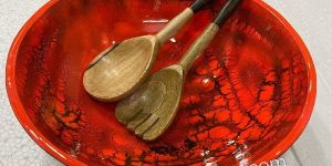 Printed Serving Bowl with Spoon