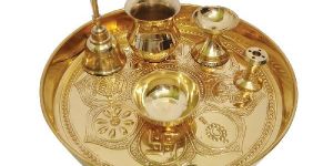 Brass Puja Thali Set