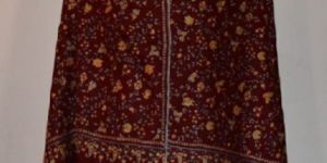 Jaali Embroidered Maroon Pashmina Shawl