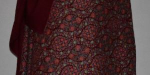Jamma Embroidered Maroon Pashmina Shawl