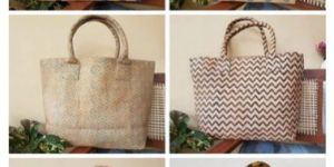 Block Printed Canvas Handbag