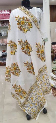 Hand Block Printed Cotton Dupatta