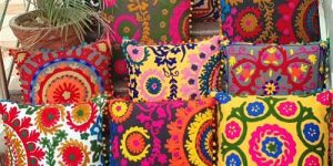 Hand Embroidered Suzani Cushion Cover