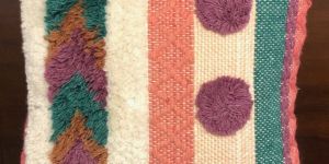 Chakri Handwoven Wool and Cotton Cushion Cover