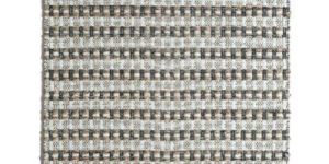 Handwoven Wool Cotton and Jute Rug