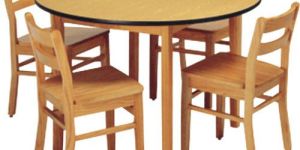 Wooden Cafeteria Table