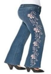 Embroidered Jeans