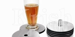Disc Coaster With Stand - 6 Pcs