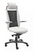 White Leather Office Chair