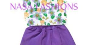Printed Kids T- Shirt And Skirt