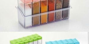 Plastic Spice Jars Dispenser