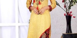 JMV DESIGNER STUDIO PRESENT BY DENIAL SILK RAYON KURTI