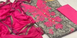 Jmv Designer Studio Present by PC Cotton Flower Printed Dress Material