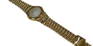 Unisex Gold Wrist Watch