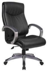 Microfiber Black Revolving Chairs