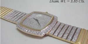 Unisex Custom Diamond Wrist Watch