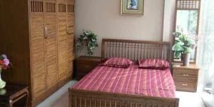Wooden Brown Double Bed