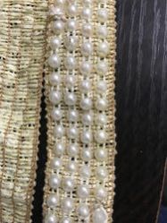 Golden Fancy Moti Lace