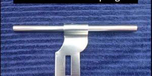 Aluminium TB Square Door Latch (Light)
