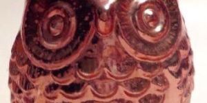 Glass Christmas Ornament Owl