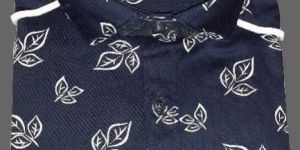 Mens Blue Cotton Shirt