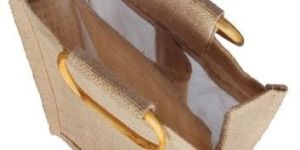Wooden Handle Jute Bag